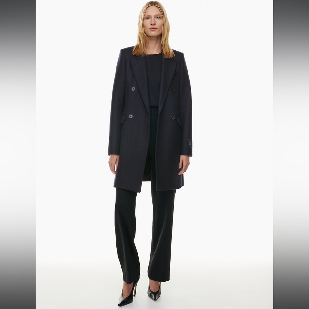 Aritzia Babaton The Constant Mid Coat Black Size S